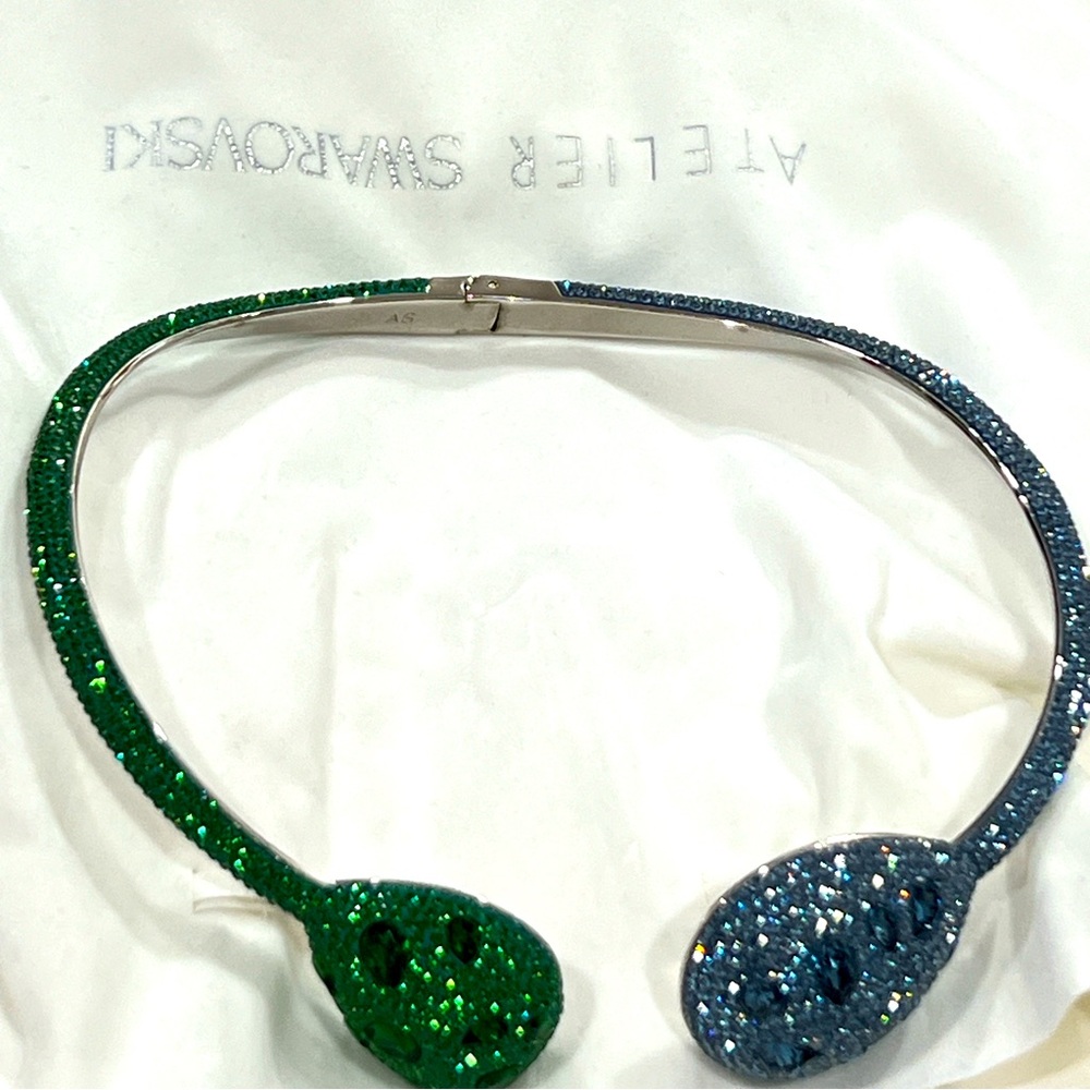 Swarovski Moselle palladium-plated choker